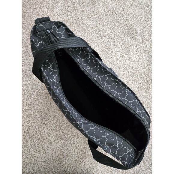 DISNEY Mickey Mouse Embroidered Tote Bag with Zip Cooler Compartment *EUC* - Picture 3 of 7